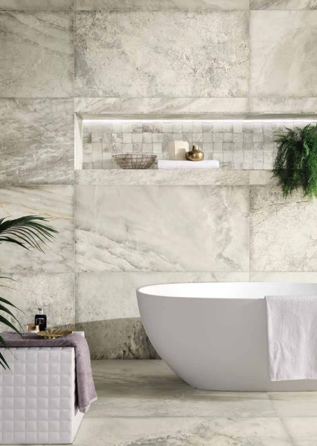 Baño estilo mármol