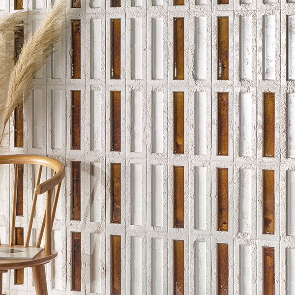 Block White Brown Sunrise Azulejos 3D Madrid