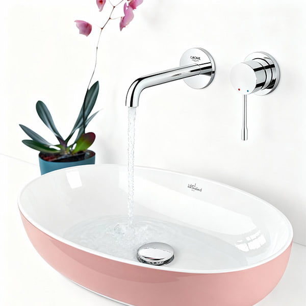 Tendencias Baño 2026: Grifo Monomando Lavabo Mural Cromo Essence M