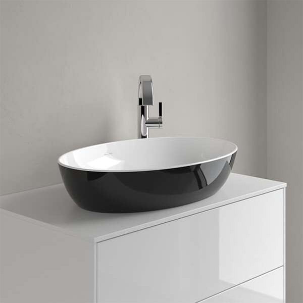 Tendencias Baño 2026: Lavabo Encimera Ovalado Coal Black Artis