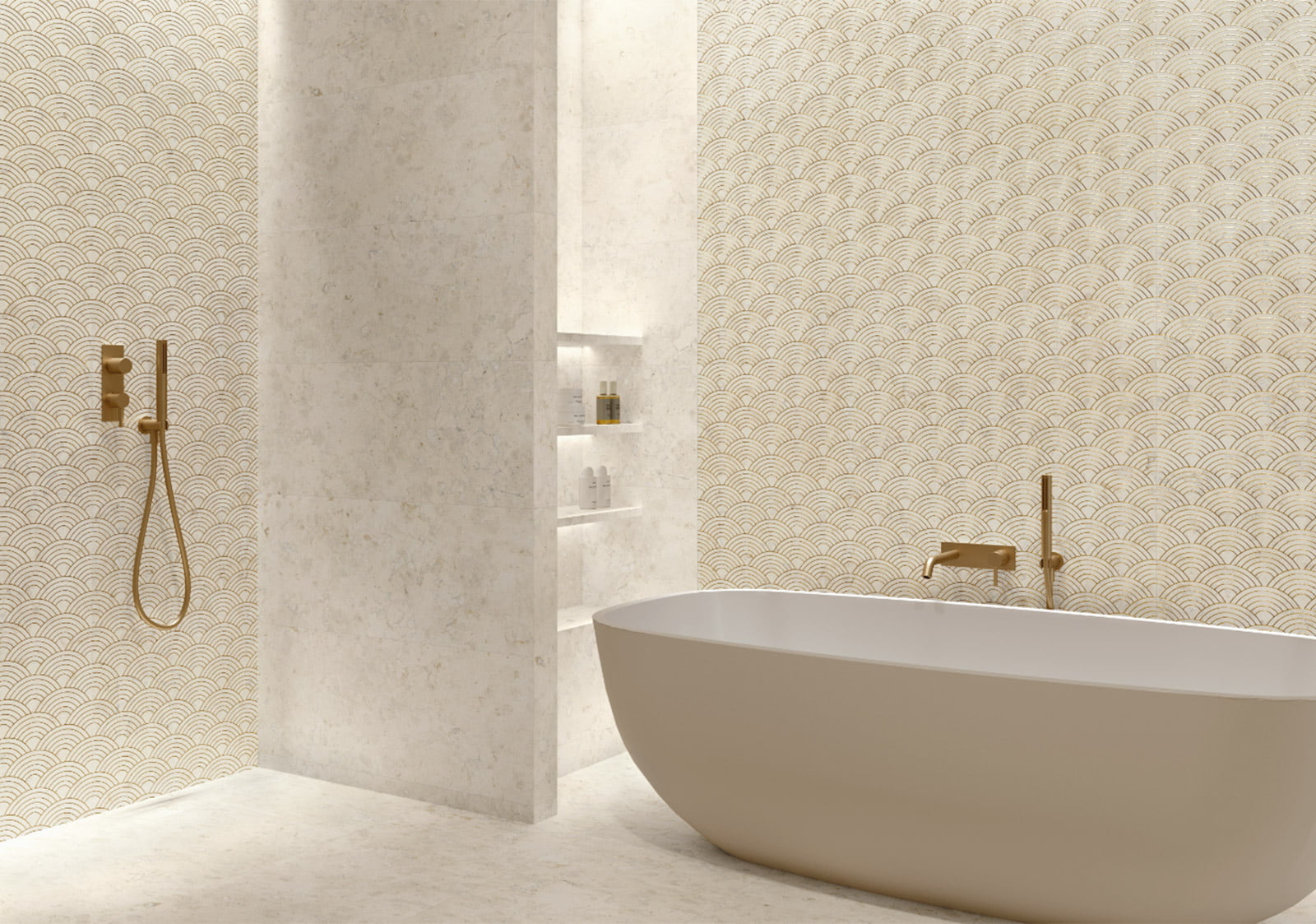 Duchas Italianas Minimalismo Transforma Sala de Baño I