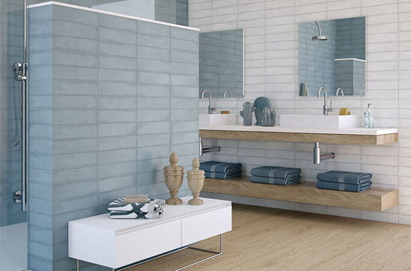 Revestimiento Colonial Sky Mate y White Oxford Roble 23x120