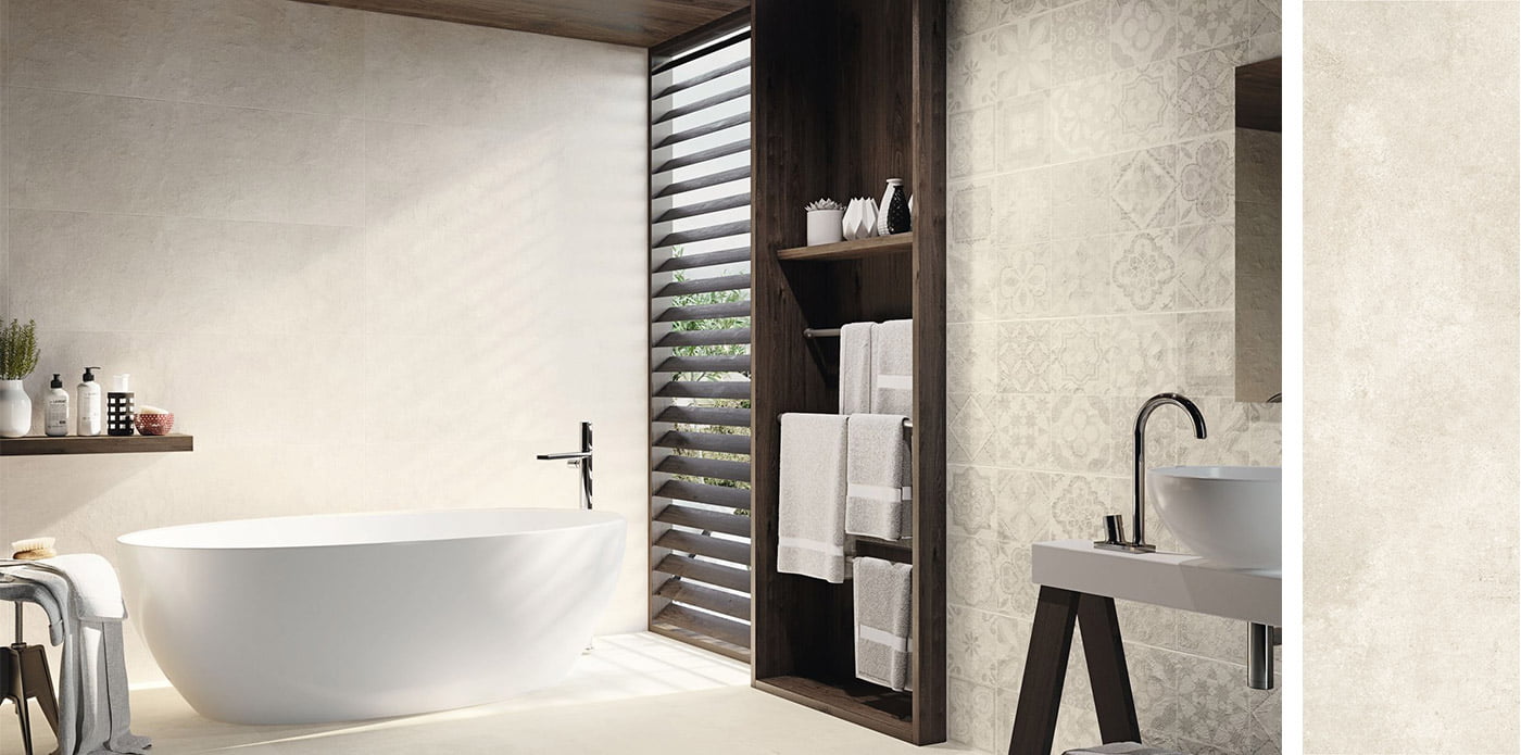 Pavimento Revestimiento Bano Arkety Bone 40x120 Arkety Bit Bon 60x60 Azulejos Pena Madrid