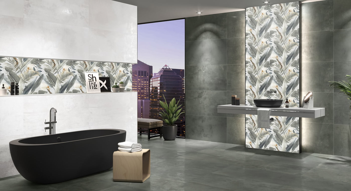 Pavimento Bano Iron Turquoise Mate 60x120 Azulejos Pena Madrid