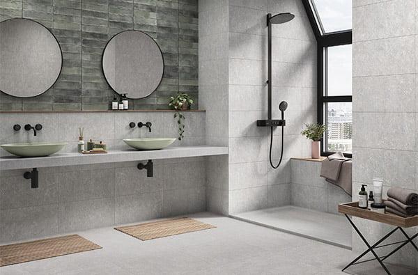 Pavimento Revestimiento Bano Acron Pearl N Plus 60x120 Botan Turquoise 30x60 Azulejos Pena Madrid