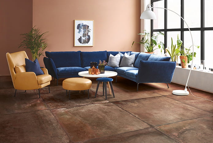 Pavimento Barro Porcelanico Interior Azulejos Pena Madrid