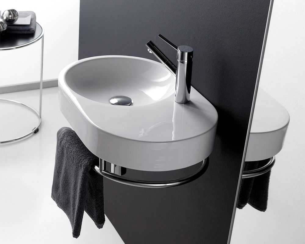 Lavabo para baño moderno pequeño y elegante
