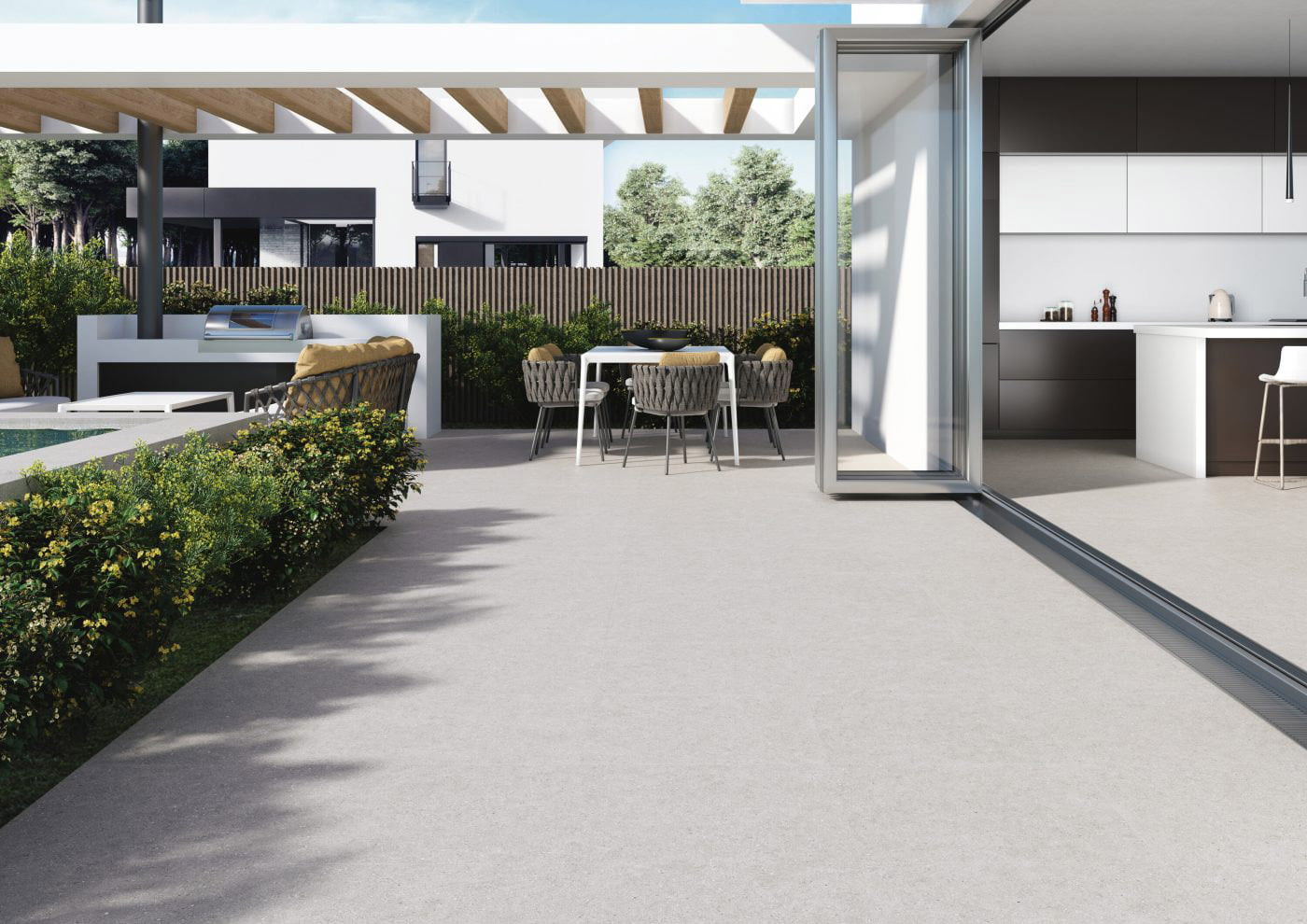 Pavimento Exterior Terrazas Granite Mate 60x60 Azulejos Peña en Madrid