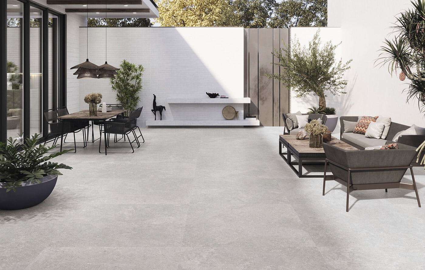 Pavimento exterior Stoneland Pearl Antislip 120x120 Azulejos Peña en Madrid