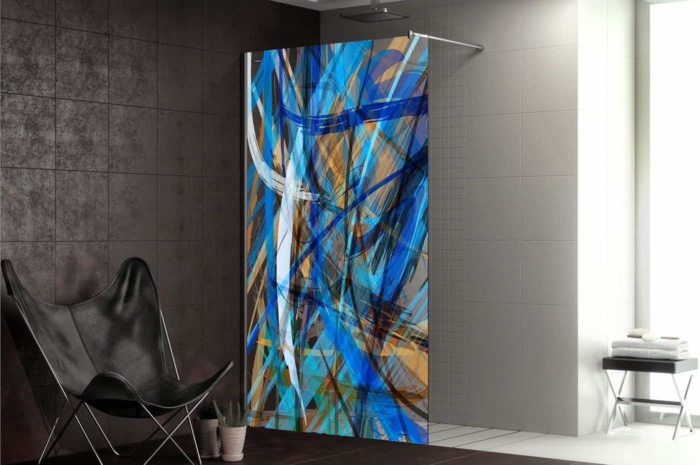 Dscholux Mampara Decorada Ducho Art Azulejos Pena Madrid