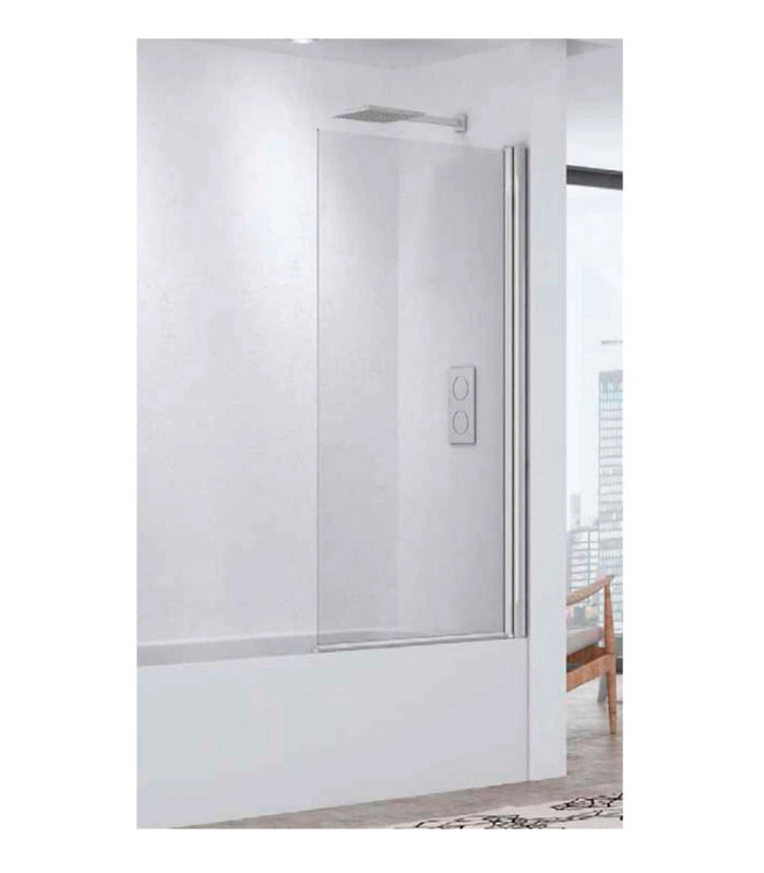 Eko Mampara V6 Alaska Plata Brillo Para Ducha Azulejos Pena Madrid
