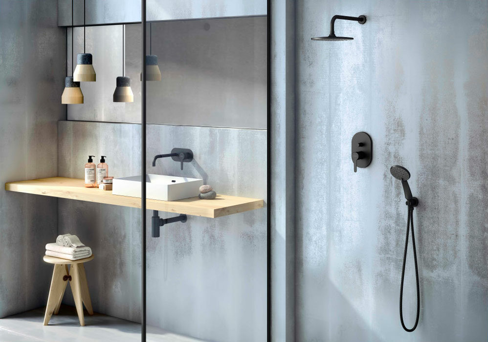 Grifería negra para baños modernos y elegantes