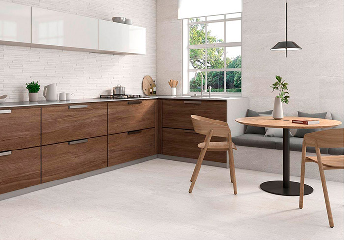Ambiente Pavimento Horizon White Mate 59x119 Azulejos Pena Madrid
