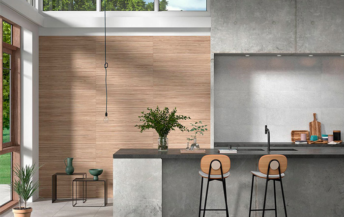 Ambiente Revestimiento Linnear Natural Mate 31x100 Azulejos Pena Madrid