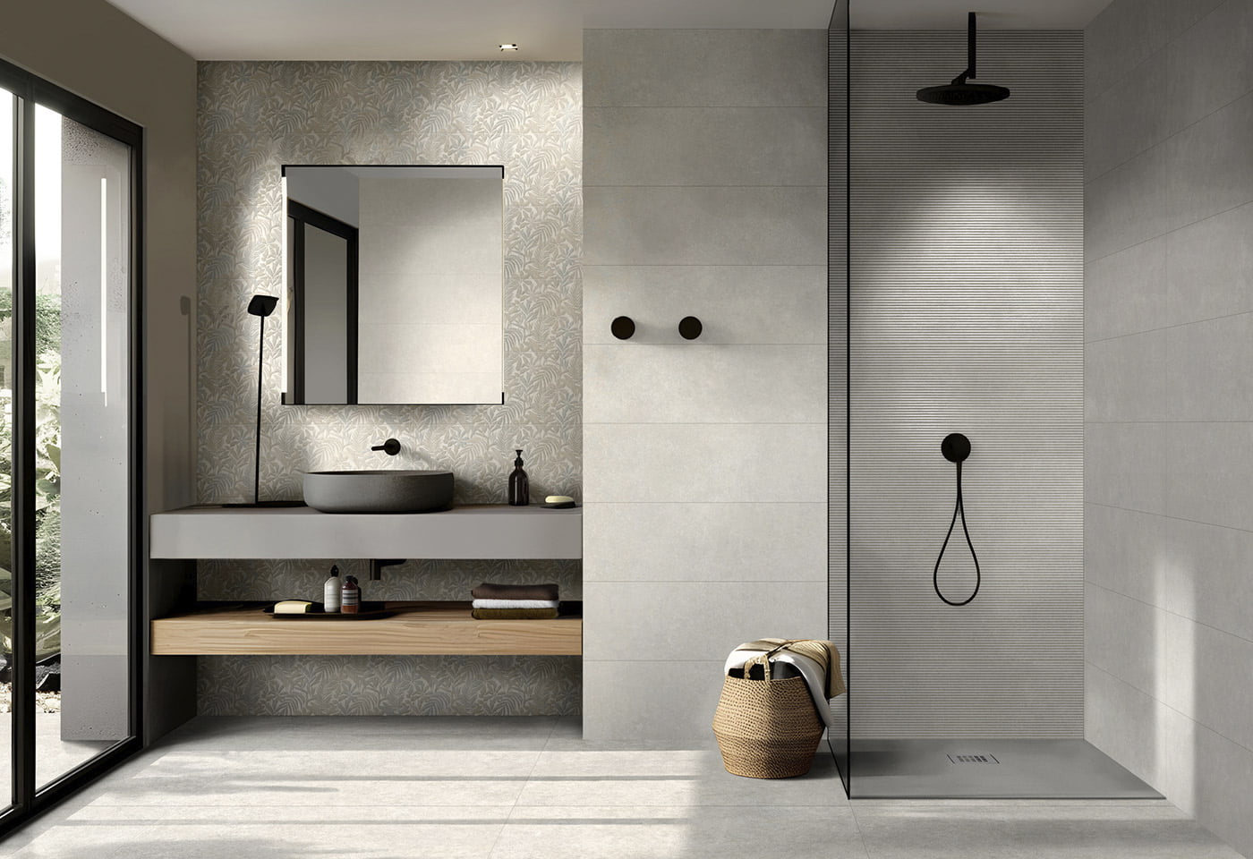 Ambiente Revestimiento Tiempo Wall Decorado Forest Touch 30x90 Azulejos Pena Madrid