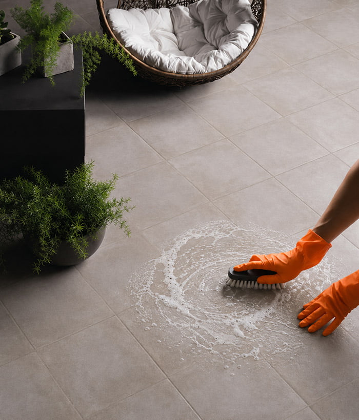 Limpieza Pavimento Outdoor Cement Mate Antislip 33x33 Azulejos Pena Madrid