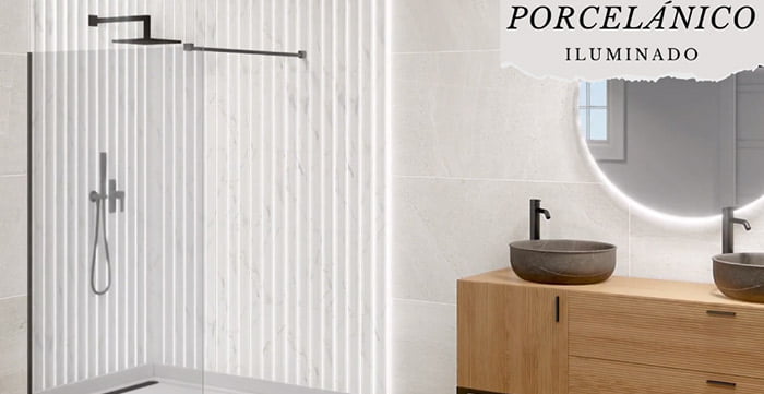 Porcelanico Iluminado Naturled Led6000K Azulejos Pena Madrid