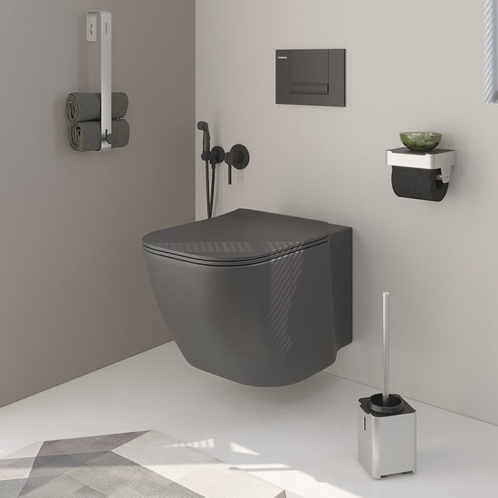 Ambiente Baño Inox Portarrollos Escobillero Toallero Azulejos Pena Madrid