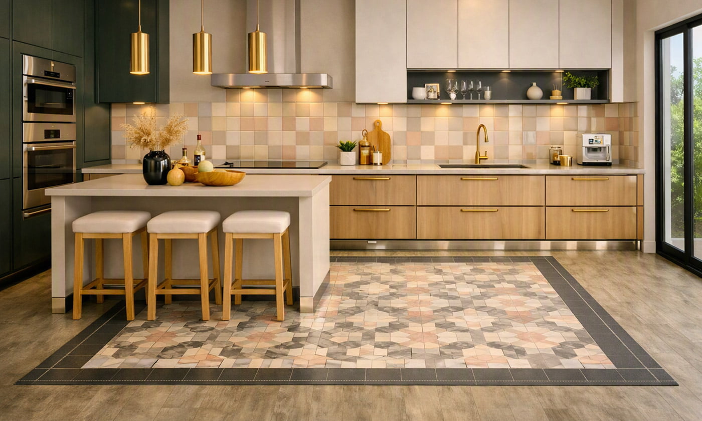 Ambiente Cocina Ceramica Tonos Pastel Madera Azulejos Pena Madrid