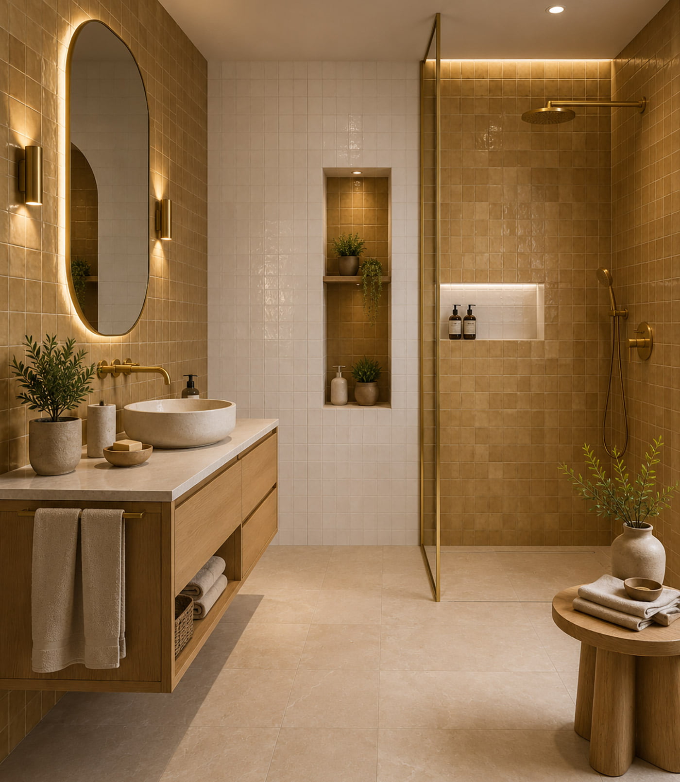 Ambiente Melange Kaki Melange Beige Melange Bianco Azulejos Pena Madrid