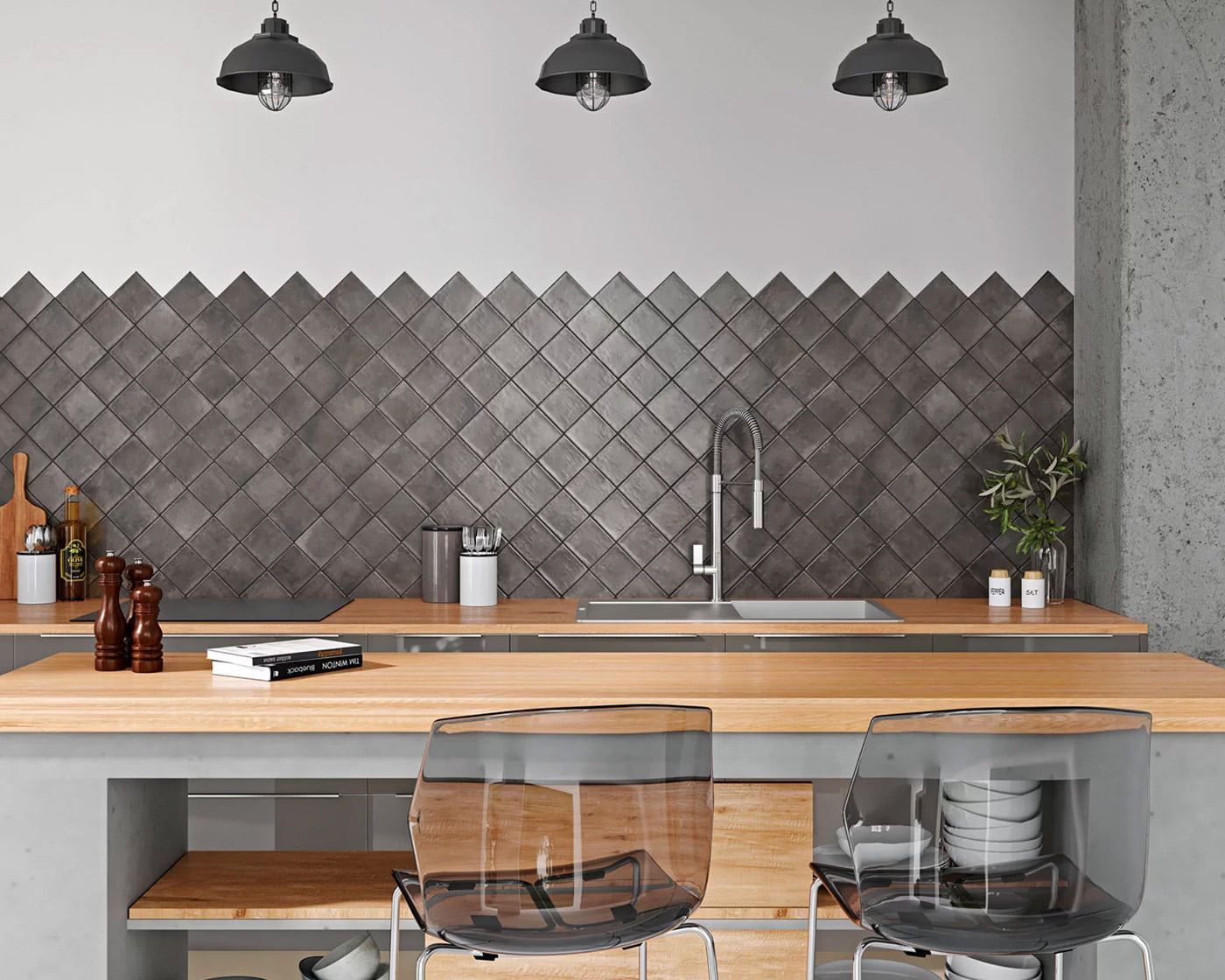 Ambiente Revestimiento Manual Cinder Azulejos Pena Madrid