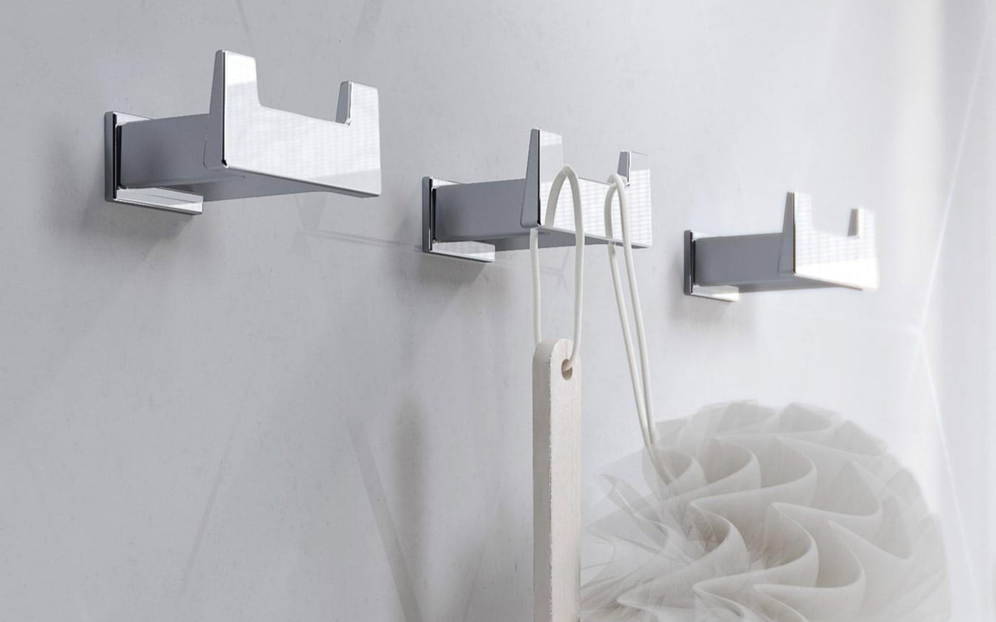 Colgador Doble S Cube Cromo Azulejos Pena Madrid