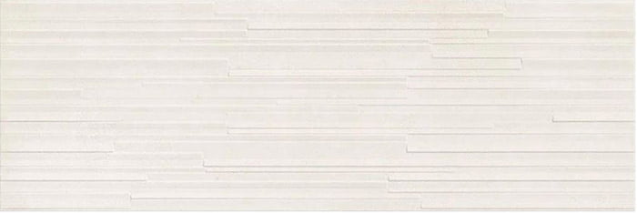 Revestimiento Manhattan White Mate Relieve 30x90 Azulejos Pena Madrid