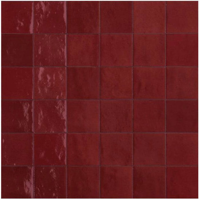 Revestimiento Melange Bordeaux Glossy 10x10 Azulejos Pena Madrid