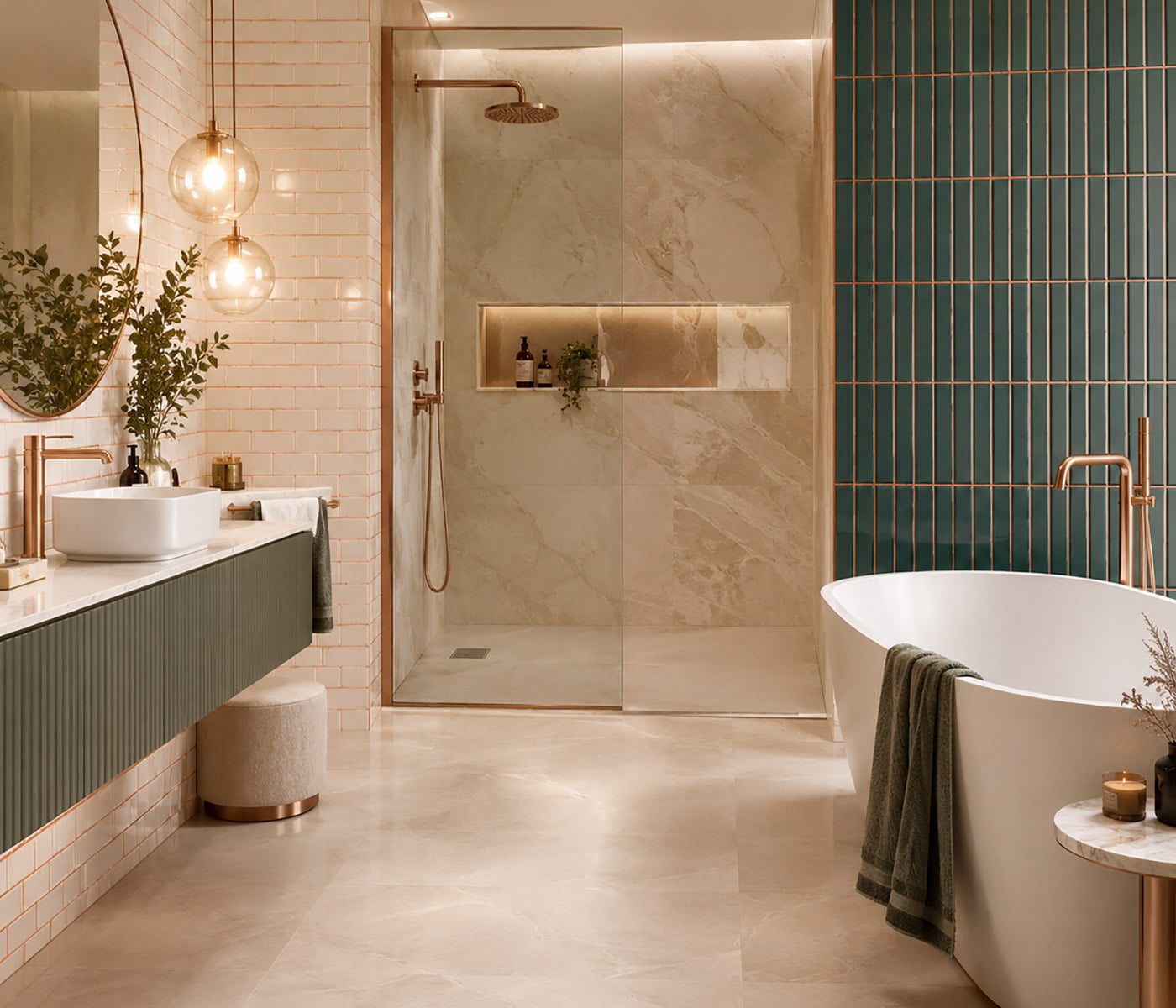 Amb Bano Opal Blabis Blanco Azulejos Pena Madrid