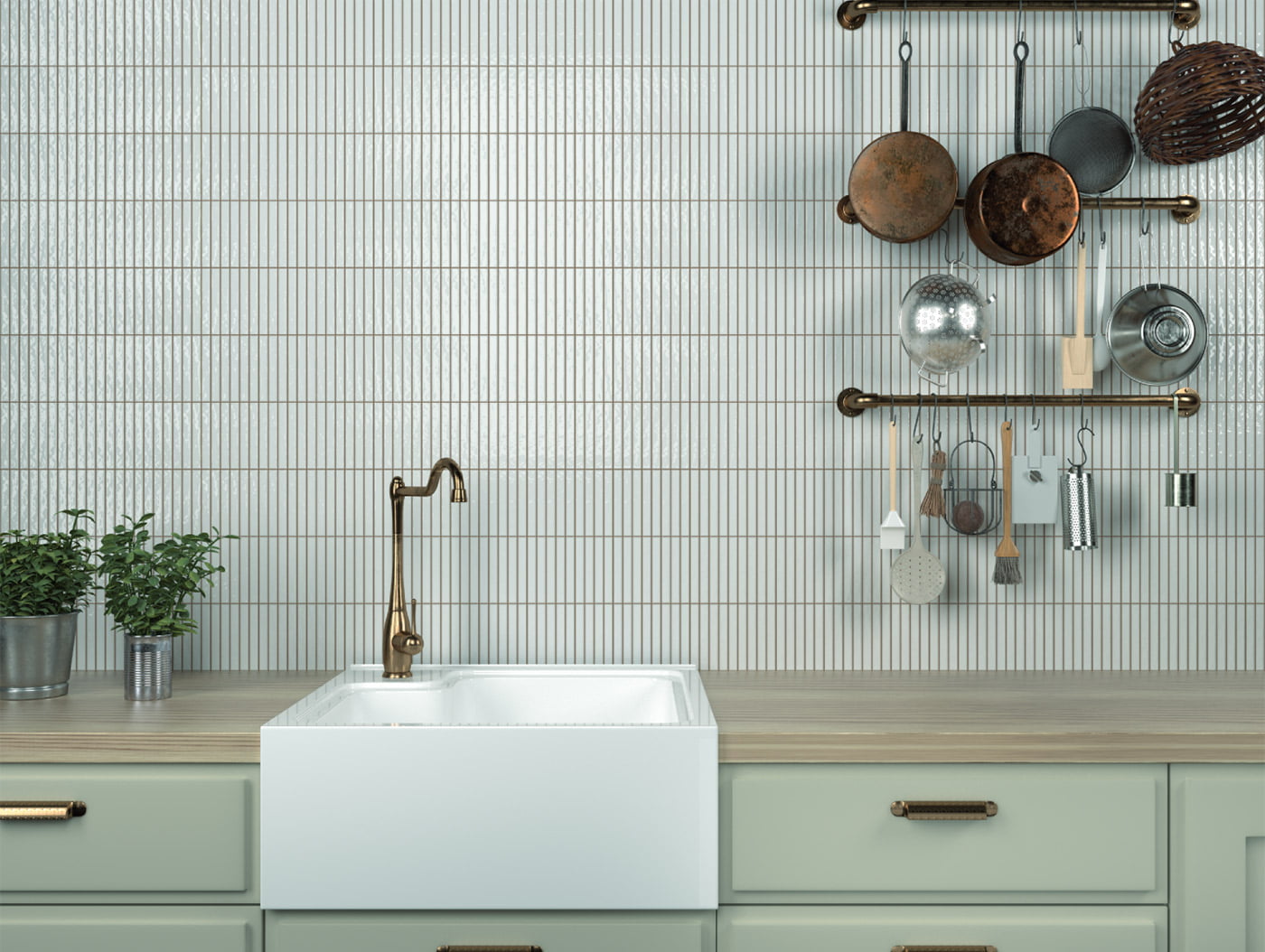 Amb Cocina Kit Kat Snow Glossy Azulejos Pena Madrid